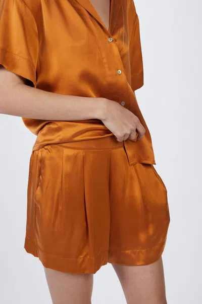 Asceno Zurich Short In Caramel In Multi