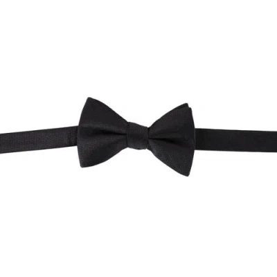Ascentix Etched Herringbone Twist Bowtie In Black
