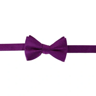 Ascentix Etched Herringbone Twist Bowtie In Purple