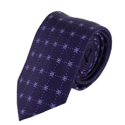 Ascentix Flower Diamonds Necktie In Blue