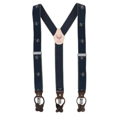 Ascentix Flying Duck Convertible Clip End Suspenders In Black