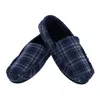Ascentix Men's Slip On Plaid Slipper In Blue