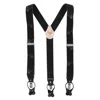 Ascentix Men's Stag Head Convertible Clip End Suspenders In Black