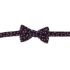 Ascentix Metallic Flowers And Leaves Bowtie In Multi