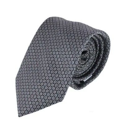 Ascentix Micro Flowers Necktie In Black