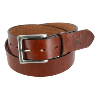 Ascentix Removable Buckle Bridle Belt With Phoenix In Brown