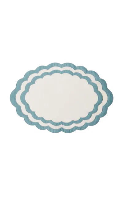 Ascher - Les Coraux Placemat - Sea Blue - Light Blue
