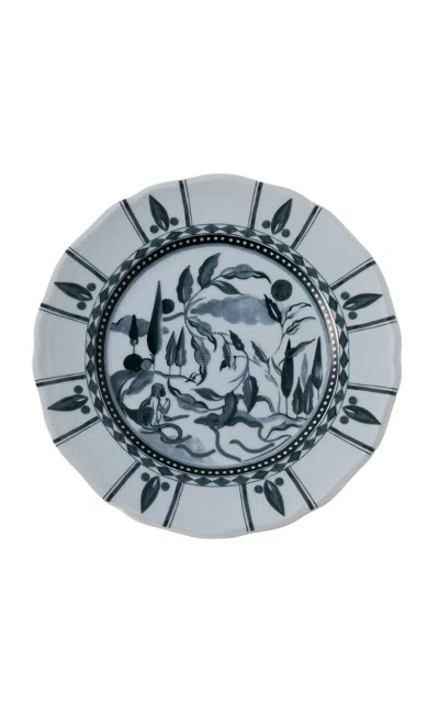 Ascher Reverie Des Pins Dessert Plate In Green