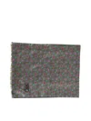 Ascot Bi-material Scarf Accessories In Green