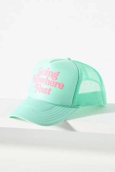 Ascot + Hart Nowhere Fast Trucker Hat In Green