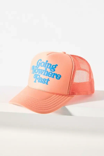 Ascot + Hart Nowhere Fast Trucker Hat In Orange