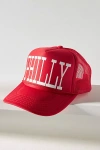 Ascot + Hart Philly Trucker Hat In Red