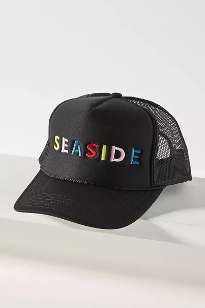 Ascot + Hart Seaside Embroidered Trucker Hat