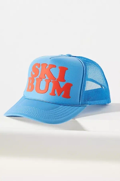 Ascot + Hart Ski Bum Trucker Hat In Blue