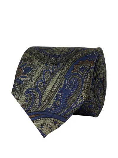Ascot Paisley-pattern Tie In Blue