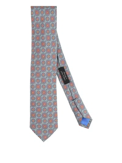Ascot Patterned Tie In Blue