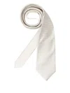 Ascot Patterned Tie In White