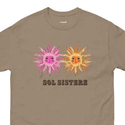 Asel Women's Sol Sistere. Earthy Brown Cotton Tee