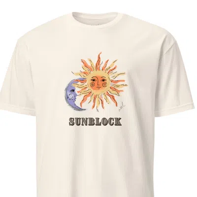 Asel Women's Sunblock.  Off White Cotton T-shirt In Neutral