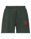 Asensyo Man Shorts & Bermuda Shorts Green Size Xs Cotton