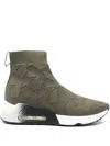 Ash 30mm Lab Star Star-pattern Boots In Green