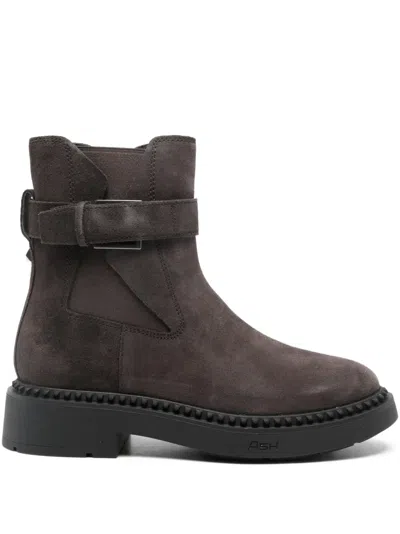 Ash 35mm Buckle Strap Boots In Brown