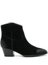 Ash Woman Ankle Boots Black Size 8 Leather In Black