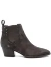 Ash 50mm Funk Studded Boots In Gray