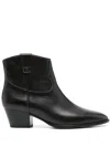 Ash Woman Ankle Boots Black Size 6 Leather In Black