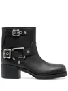 Ash Round-headed Short Boots In Black