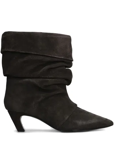 Ash 50mm Suede Boots In Gray