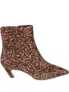 Ash 50mm Vicky Leopard-print Boots In Brown