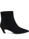 Ash 50mm Vicky Pointed-toe Ankle Boots In Black