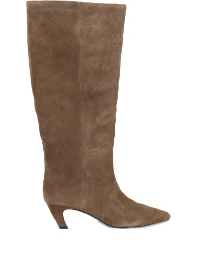 ASH 50MM VIOLET POINTED-TOE BOOTS