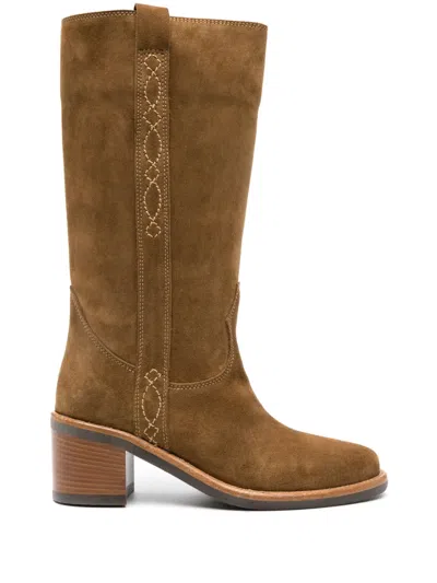 Ash 60mm Suede Leather Boots In Antilope