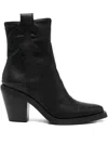 Ash 80mm Jagger Panelled Ankle Boots In Black