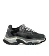 Ash Addict Sneakers In Grey Suede And Fabric In Gray