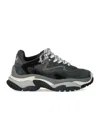 Ash Addict Sneakers In Grey Suede And Fabric In Multi