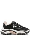 Ash Lace-up Low-cut Sneakers In Black