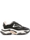 Ash Lace-up Low-cut Sneakers In Black