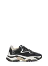 Ash Lace-up Low-cut Sneakers In Black