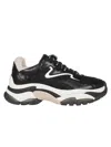Ash Lace-up Low-cut Sneakers In Black/eggnug/pristin