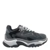 Ash Addict Sneakers In Grey Suede And Fabric In Gray