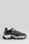 Ash Addict Sneakers In Grey Suede And Fabric In Gray
