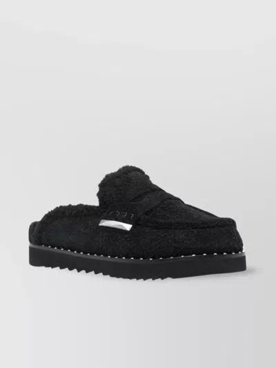 Ash Genda Slipper-mule In Black Suede