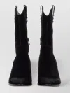 Ash Almond Toe Studded Suede Boots