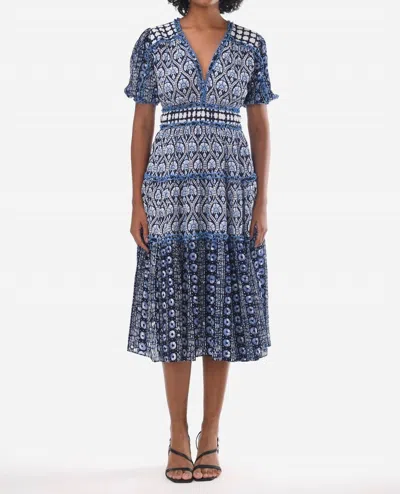 Ash & Eden Abbey Dress In Blue