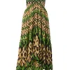 ASH & EDEN ACACIA TIERED MAXI DRESS WITH BEADED STRAPS AND FRINGE LACE