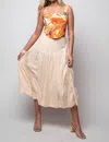 Ash & Eden Adeena Crochet Skirt In Opal In Purple
