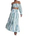 Ash & Eden Adowa Top In Blue In Blue